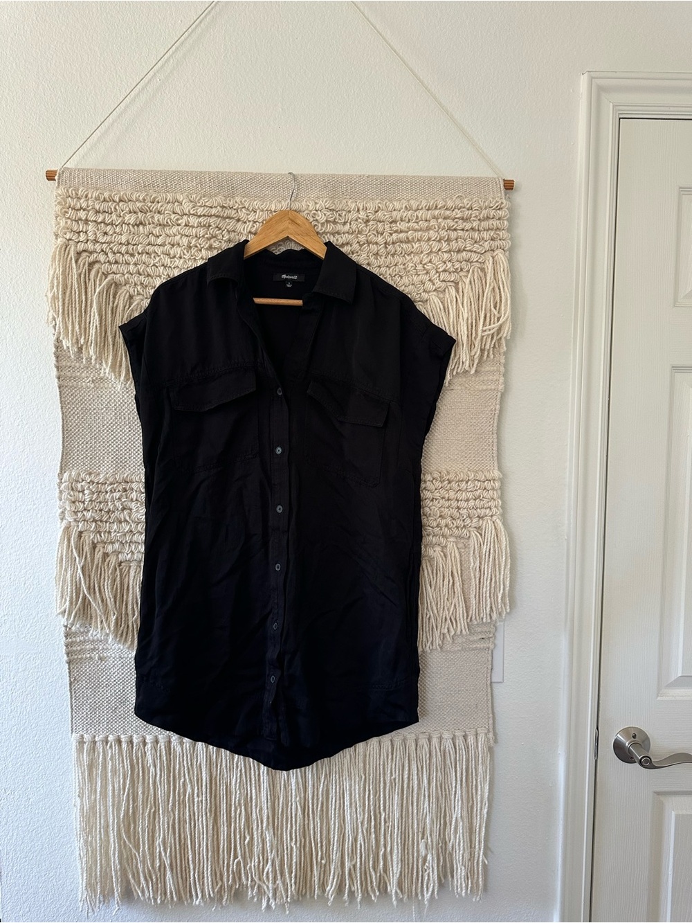 Madewell Utility Button Front Mini Dress